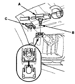 4. Install the parts in the reverse order of removal with a