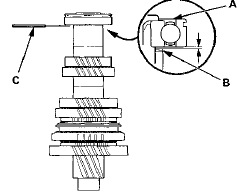 15. If the measured clearance in step 14 is not within the