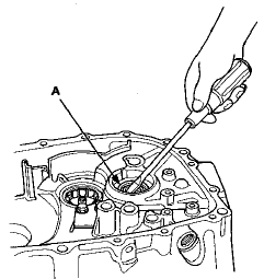 3. Drive in a new oil seal from the transmission side