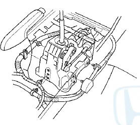 3. Remove the cotter pin (A), the washer (B), and the