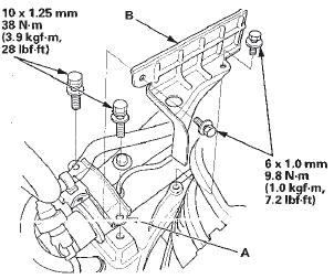 38. Tighten the driver's side of the power steering gear