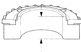 4. Measure the clearance between 4th gear ( A ) and the