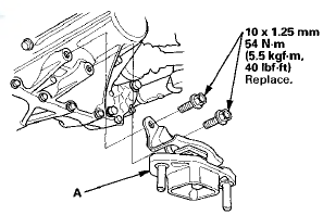 10. Support the front subframe with the subframe