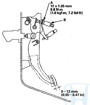 9. Fully press the clutch pedal to the floor, then release