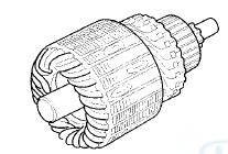 4. Check the commutator (A) surface, if the surface is