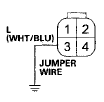 Wire side of female terminals