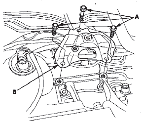 36. Remove the steering gearbox stiffeners.