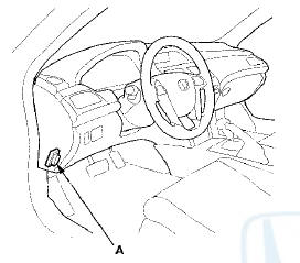 4. Turn the ignition switch to ON (II), and go to the A/T