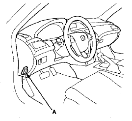 2. Turn the ignition switch to ON (II). Make sure the HDS