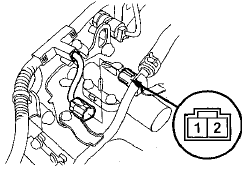 7. Measure the resistance between A/T clutch pressure