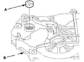 2. Install a new oil seal flush to the end cover using the