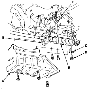 11. Vehicles with 1HG VINs: Pry up the lock tab of the lock