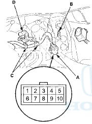 Wire side o f male terminals