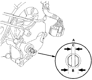 12. If the measurements of the selector control shaft end