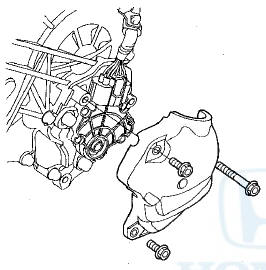 5. Disconnect the transmission range switch connector.