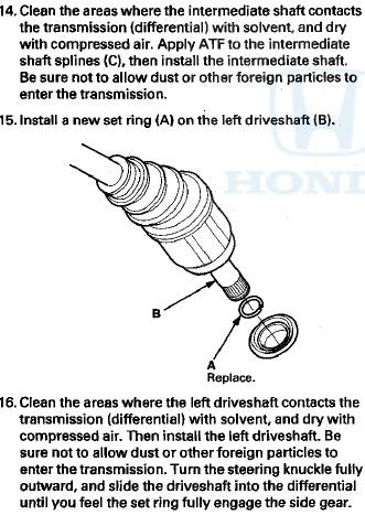 17. Apply the recommended grease to the right