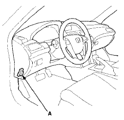 2. Turn the ignition switch to ON (II). Make sure the HDS