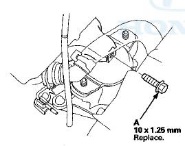 58. Loosely install new transmission upper mount