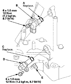 20. Install a new O-ring (C) on the output shaft