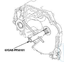 2. Lubricate the following parts with ATF: