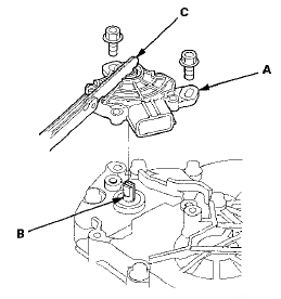 26. Tighten the bolts on the transmission range switch