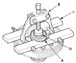 2. Install new carrier bearings using the 40 x 50 mm