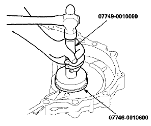 5. Install the differential assembly (A) in the torque