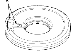 2. If the clutch piston check valve is loose or damaged,