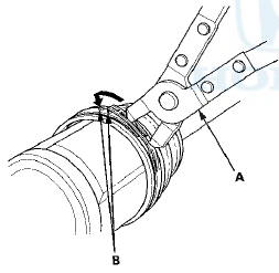 22. Install the boot band on the other end of the boot, and