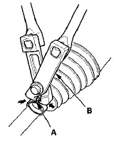 13. Check the clearance between the closed ear portion of