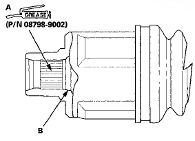 5, Clean the areas where the driveshaft contacts the