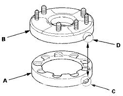 2. Install all the parts except the damper mounting