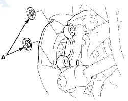 9. Remove the rear brake disc (see page 19-34).