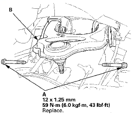 12. Install the upper arm in the reverse order of removal,