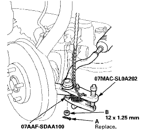 27. Disconnect the tie-rod end ball joint from the knuckle