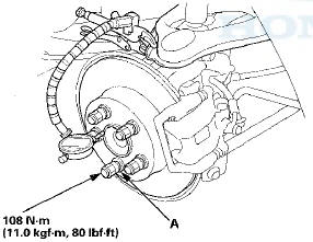 4. Attach the dial gauge. Place the dial gauge against the