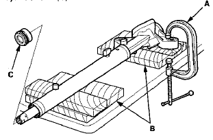 17. Install a commercially available bearing separator (A)