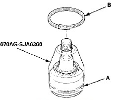 8. The front upper arm ball joint: Adjust the clip guide