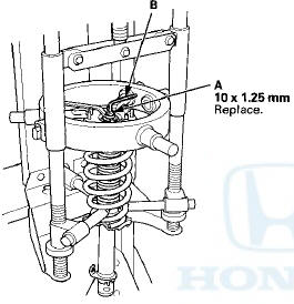 2. Release the pressure from the strut spring