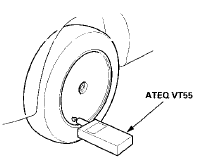 7. Repeat step 6 for each wheel until all four sensor IDs