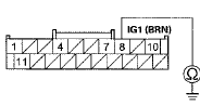 Wire side of female terminals
