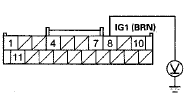 Wire side of female terminals