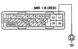 Wire side of female terminals