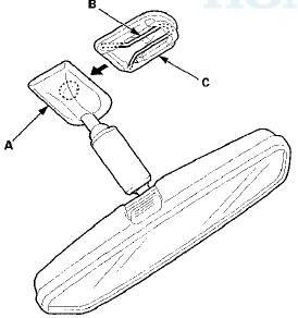 3. If necessary, remove the spring from the mount.