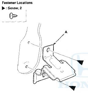 3. Disconnect the power door lock actuator connector