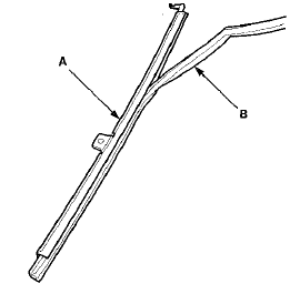 8. Carefully remove the glass (A) out through the