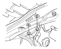 50. Disconnect the A/C compressor clutch connector (A),