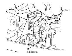 15. Remove the jack and the subframe adapter.