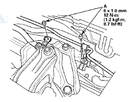 38. Raise the vehicle on the lift.