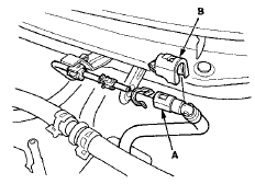 56. Connect the evaporative emission (EVAP) canister